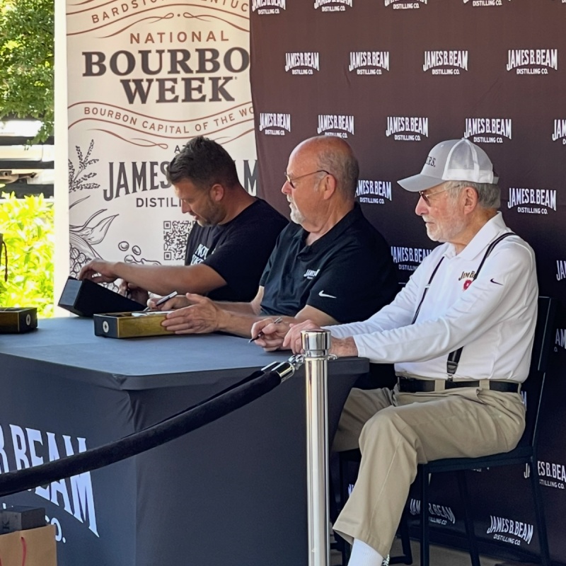 James B Beam bourbon- OLDEST BEAM EVER released... and SIGNED