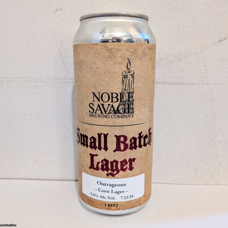 NOBLE SAVAGE OUTRAGEOUS CORN LAGER 5.6%