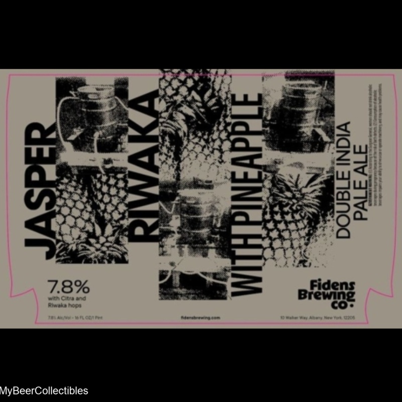 FIDENS JASPER RIWAKA WITH PINEAPPLE IMPERIAL IPA 7.8%