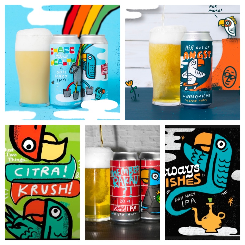 Green Cheek - Mixed 5 Pack