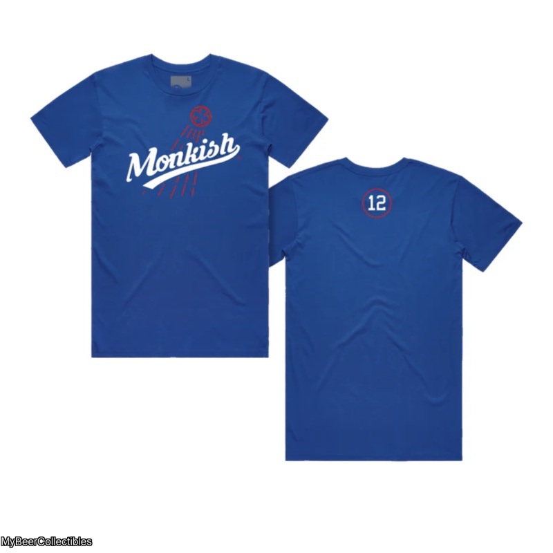 Monkish - Tee: Baseball Blue (SZ. M)