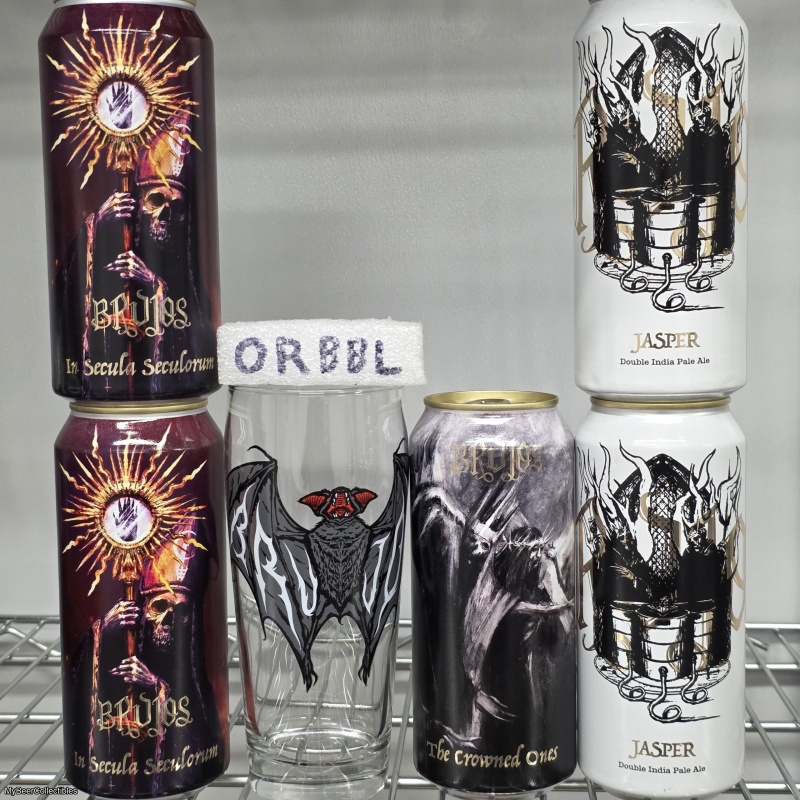 Brujos Dec/Jan 5x IPA + 1x Glass: The Crowned Ones, Jasper, In Secula Seculorum