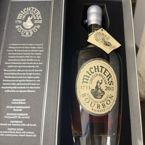 Michters 20 Year Old Bourbon 2022 Release