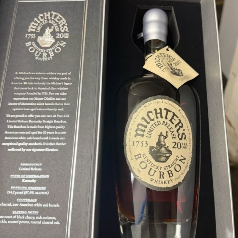 Michters 20 Year Old Bourbon 2022 Release