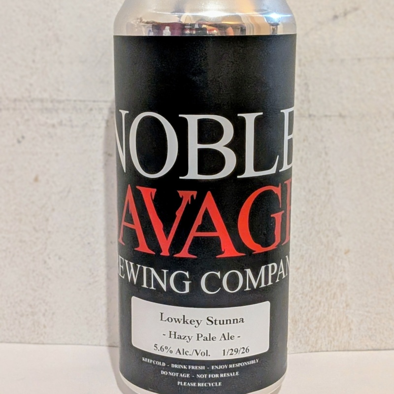 NOBLE SAVAGE LOWKEY STUNNA HAZY PALE ALE 5.6%
