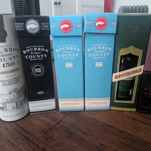 38 bottles - Goose Island Bourbon County Stout Collection
