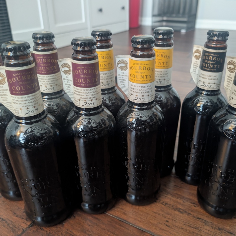 38 bottles - Goose Island Bourbon County Stout Collection