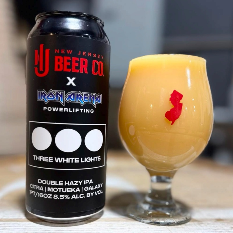 NJ BEER COMPANY THREE WHITE LIGHTS IMPERIAL IPA 8.5%