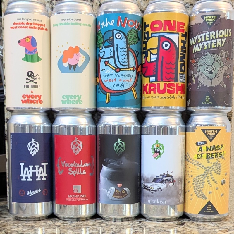 Socal Mixed 10 Pack (Monkish / Green Cheek / North Park)