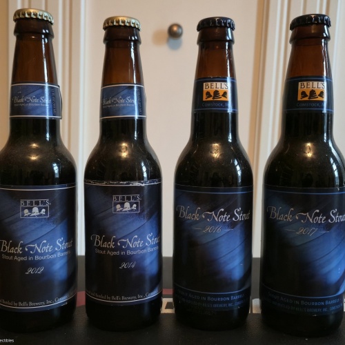 Bells Black Note vertical Vintages 2-5