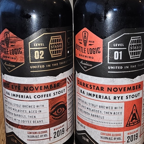 2019 Bottle Logic Darkstar November and Red Eye November