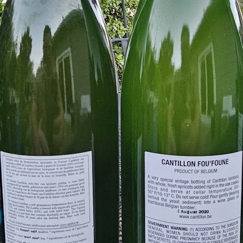 2020 Cantillon Fou Foune and 2017 Gueuze 100% Liambic Bio