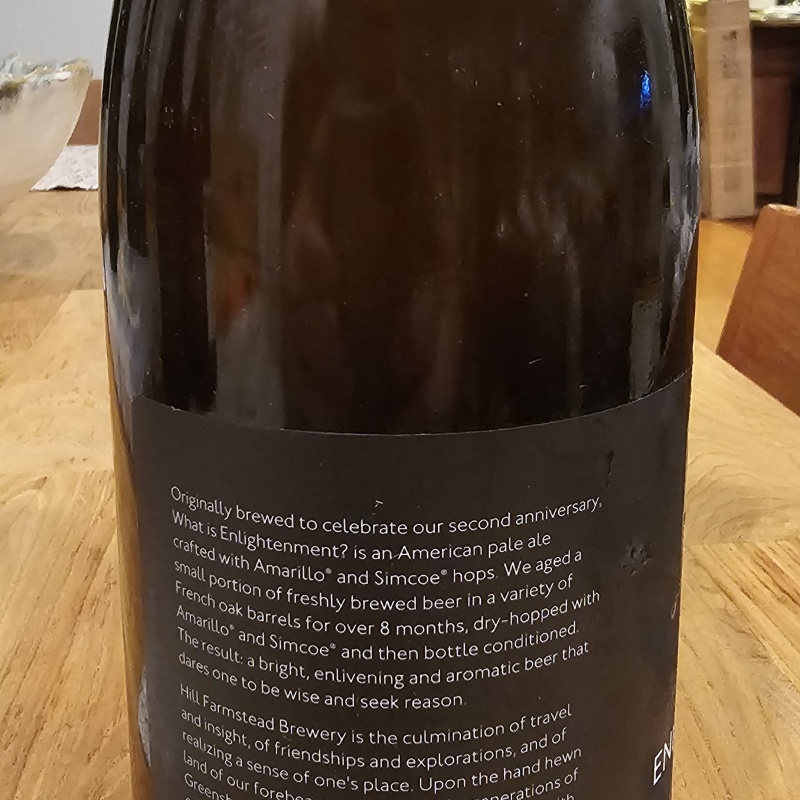 2019 Hill Farmstead What is Enlightenment?