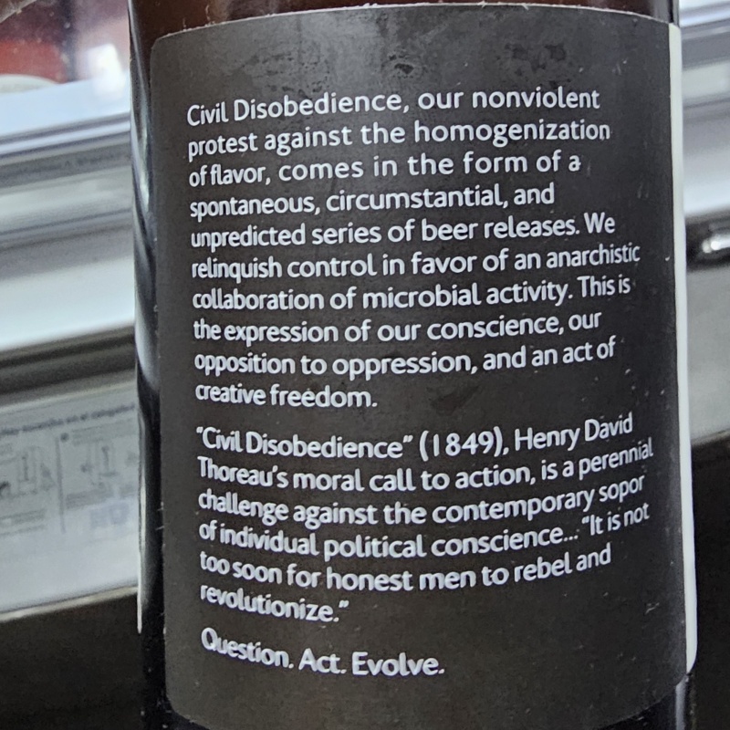 2016 Hill Farmstead Civil Disobedience Batch 23