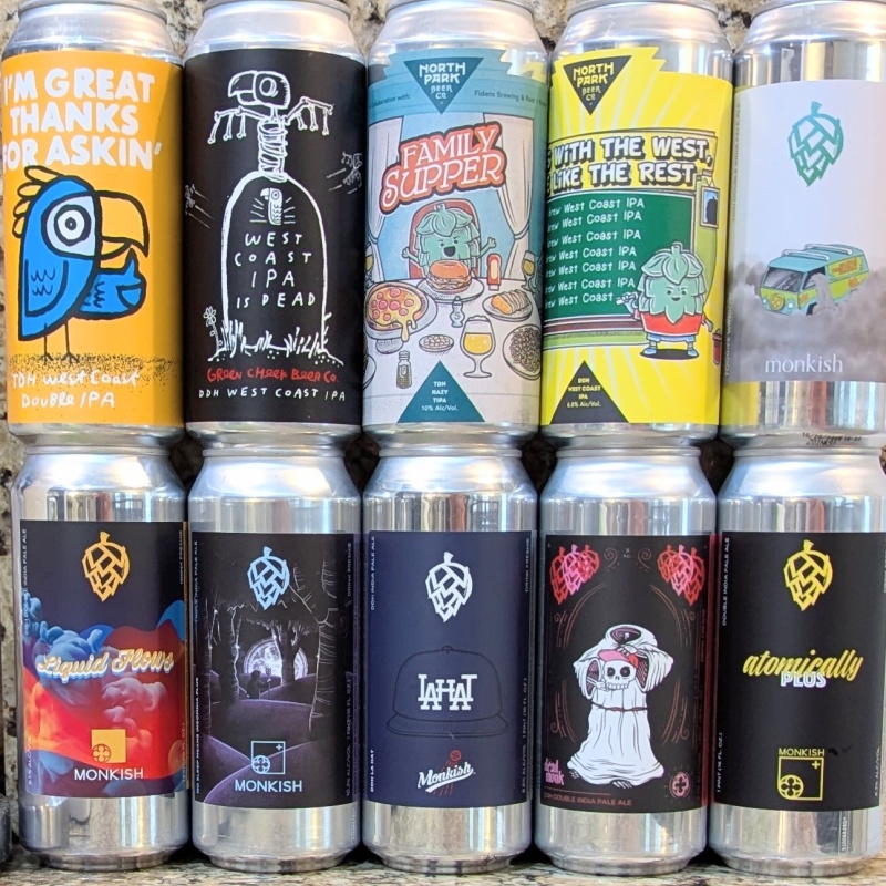 Socal Mixed 10 Pack (Monkish / Green Cheek / North Park)