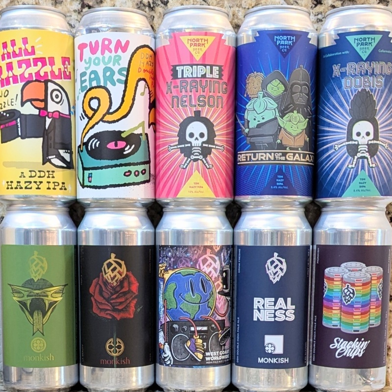 Socal Mixed 10 Pack (Monkish / Green Cheek / North Park)