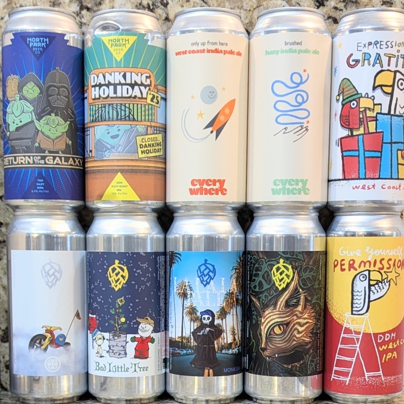 Socal Mixed 10 Pack (Monkish / Green Cheek / North Park)