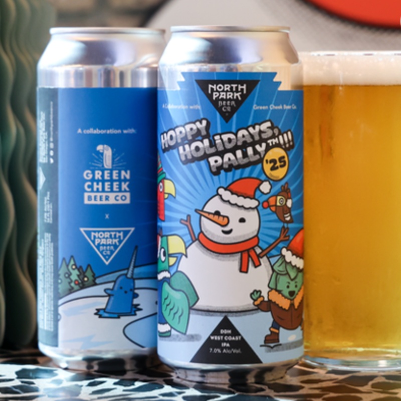 North Park / Green Cheek - Hoppy Holidays, Pally (2 cans)