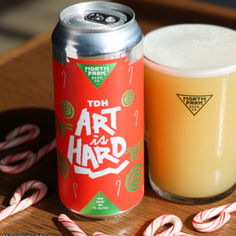North Park - Art is Hard Holiday Label (2 cans)