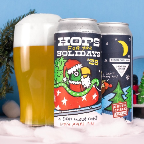 Green Cheek / North Park  - Hops for the Holidays (2 cans)