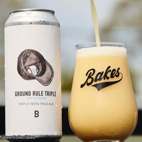 BAKES GROUND RULE TRIPLE WITH PEACHARINE IMPERIAL IPA 10%