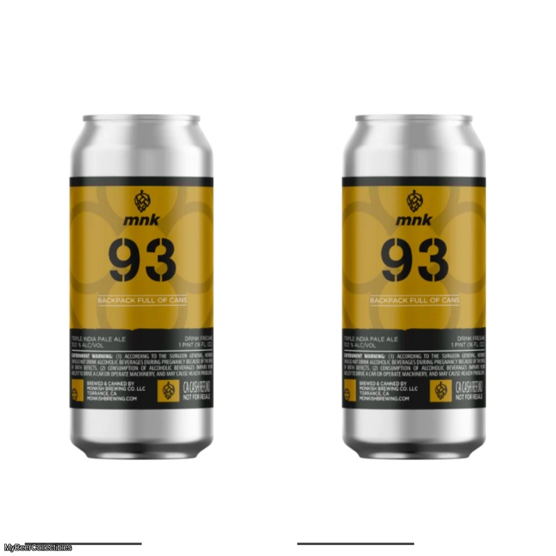 Monkish - Backpack Full of Cans (2 cans)