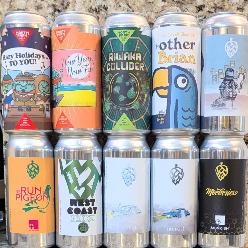 Socal Mixed 10 Pack (Monkish / Green Cheek / North Park)