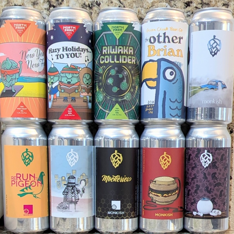 Socal Mixed 10 Pack (Monkish / Green Cheek / North Park)