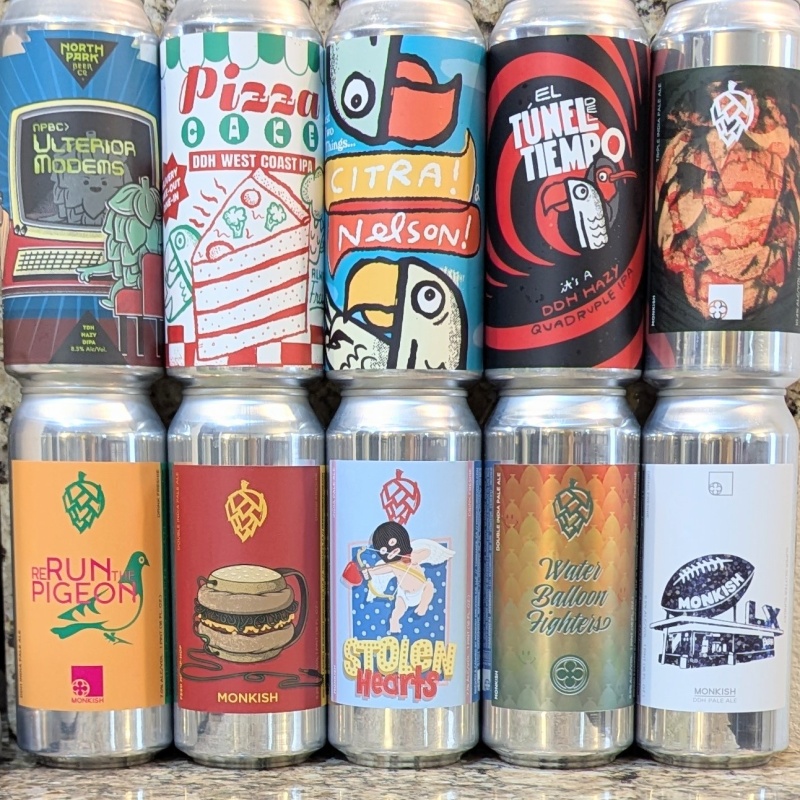 Socal Mixed 10 Pack (Monkish / Green Cheek / North Park)