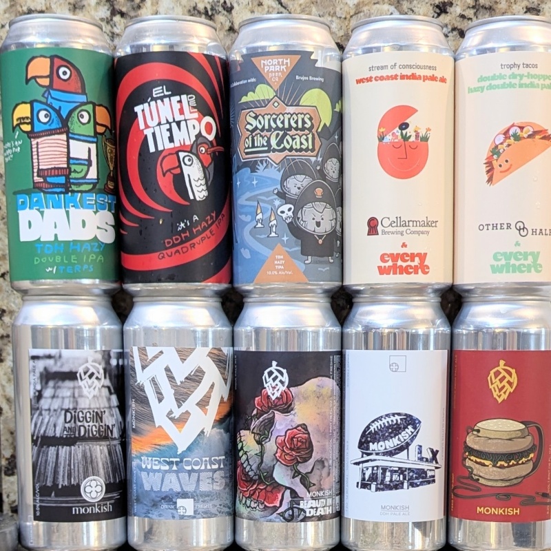 Socal Mixed 10 Pack (Monkish / Green Cheek / North Park)