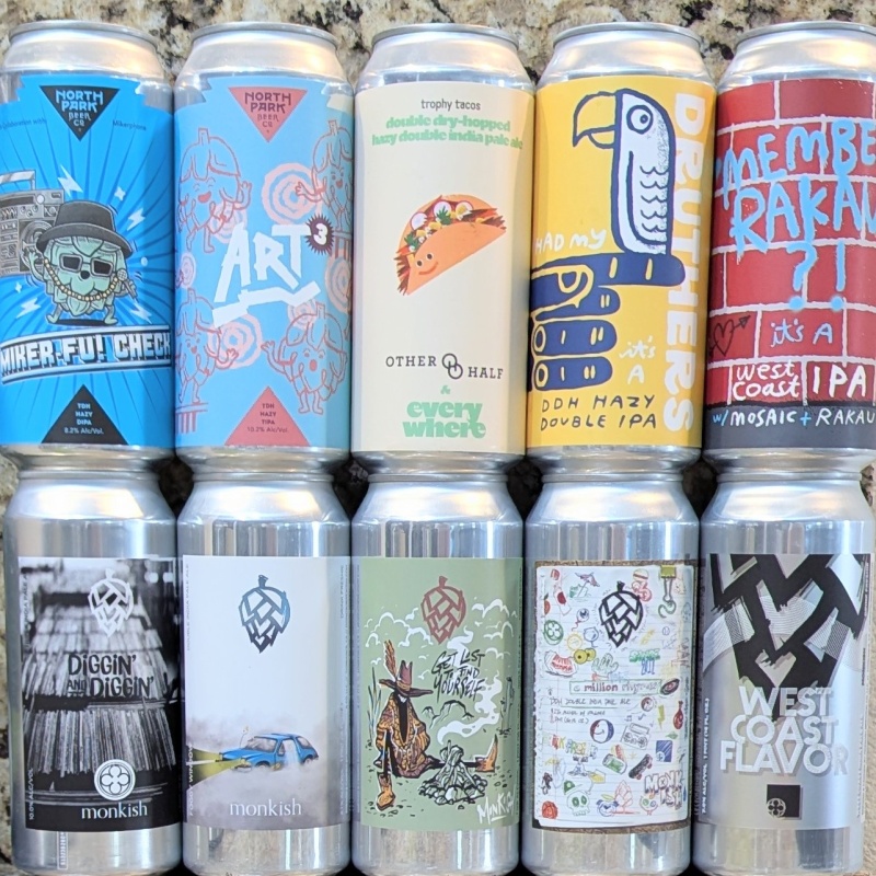 Socal Mixed 10 Pack (Monkish / Green Cheek / North Park)