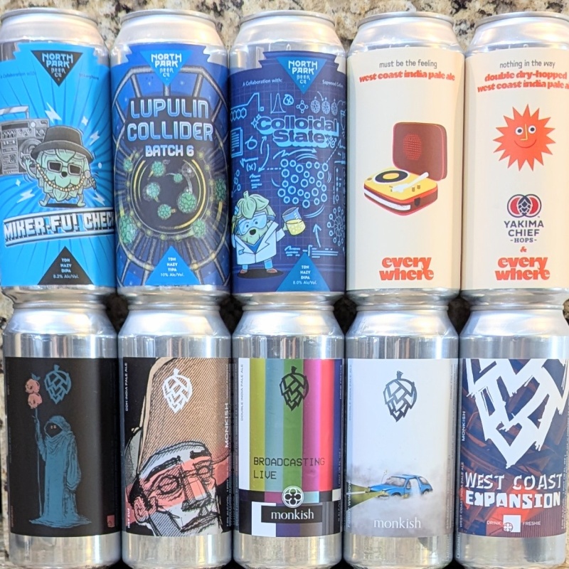 Socal Mixed 10 Pack (Monkish / Green Cheek / North Park)