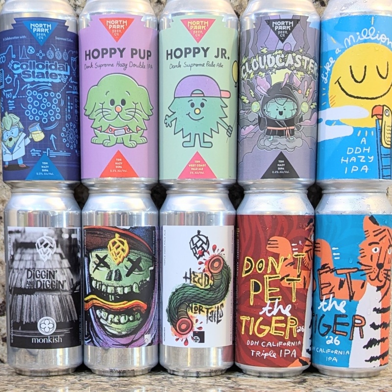 Socal Mixed 10 Pack (Monkish / Green Cheek / North Park)