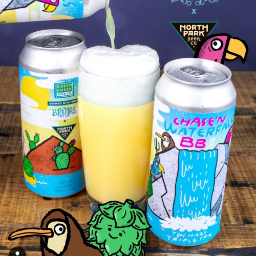 Green Cheek / Brujos / North Park - Let's Go Chase Some Waterfalls(2 cans)