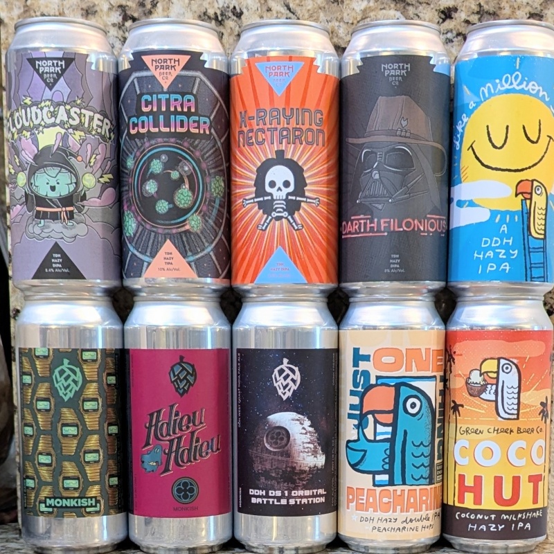 Socal Mixed 10 Pack (Monkish / Green Cheek / North Park)