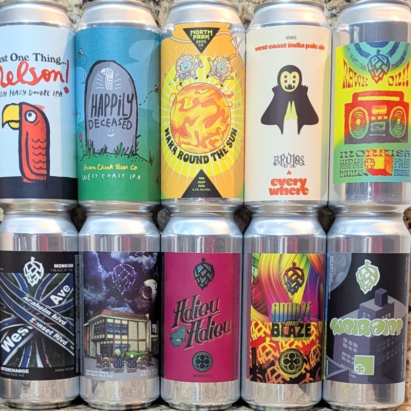 Socal Mixed 10 Pack (Monkish / Green Cheek / North Park)