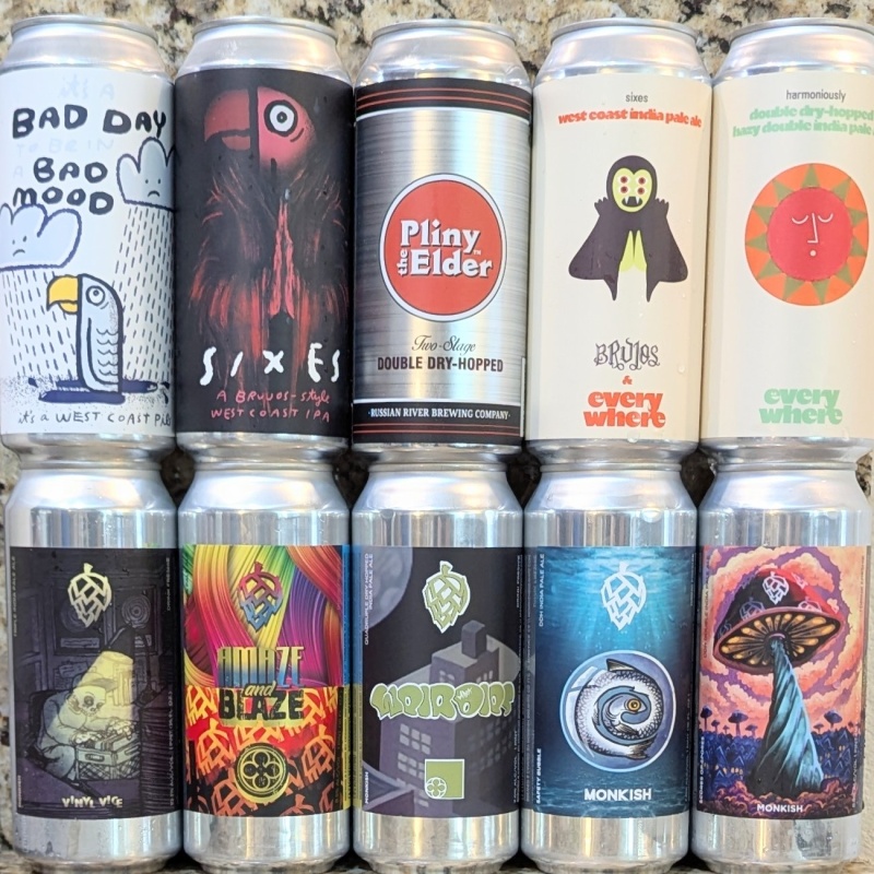 Socal Mixed 10 Pack (Monkish / Green Cheek / North Park)