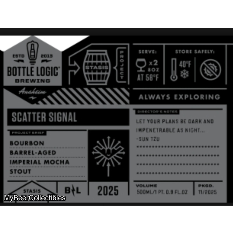 Bottle Logic - Scatter Signal 2025 (1 bottle)