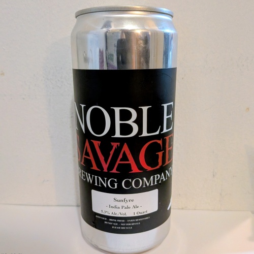 NOBLE SAVAGE SUNFYRE IPA 5.3% (CROWLER)
