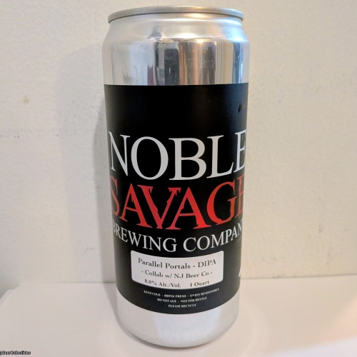 NOBLE SAVAGE / NJ BEER CO -  PARALLEL PORTALS IMPERIAL IPA 8% (CROWLER)