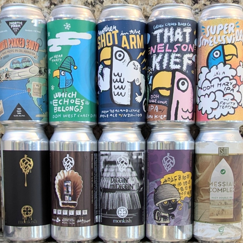 Socal Mixed 10 Pack (Monkish / Green Cheek / North Park)