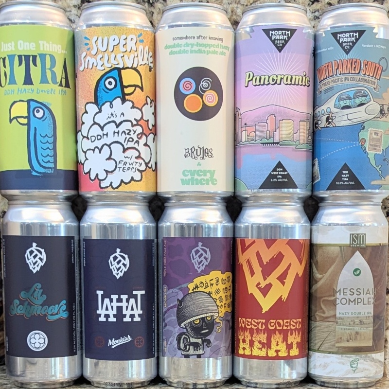 Socal Mixed 10 Pack (Monkish / Green Cheek / North Park)