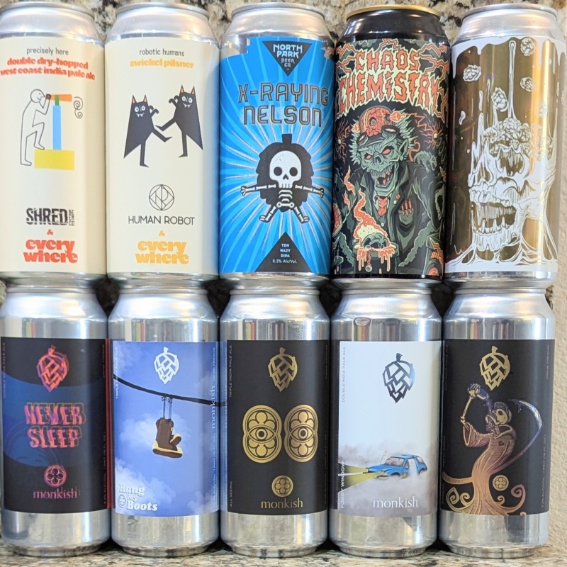 Mixed 10 Pack (Monkish / Green Cheek / North Park)