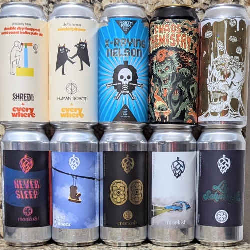 Mixed 10 Pack (Monkish / Green Cheek / North Park)