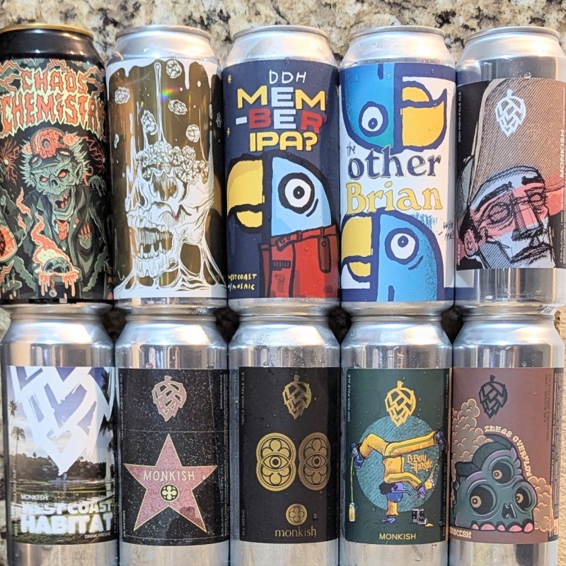 Mixed 10 Pack (Monkish / Green Cheek / North Park)