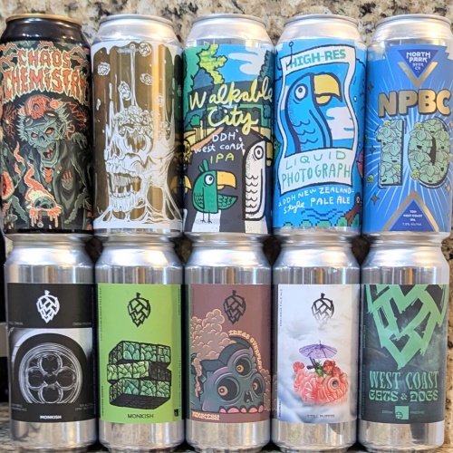 Mixed 10 Pack (Monkish / Green Cheek / North Park)