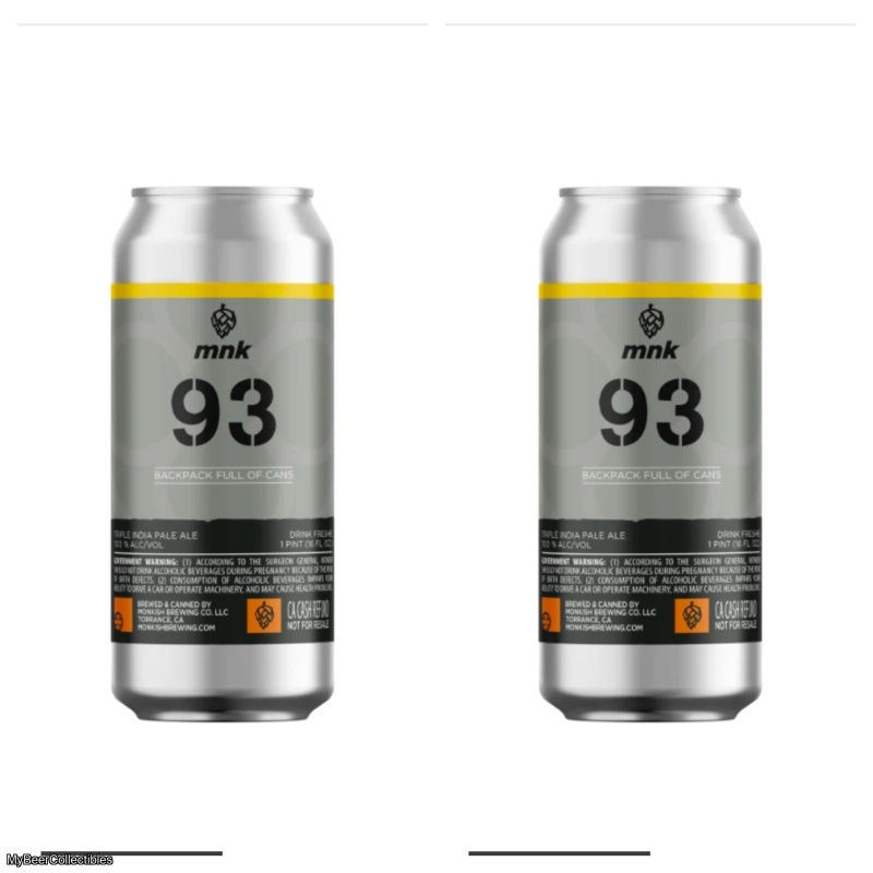 Monkish - Backpack Full of Cans (2 cans)