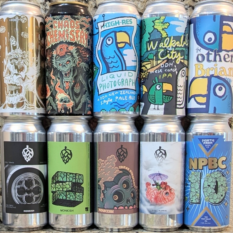Mixed 10 Pack (Monkish / Green Cheek / North Park)