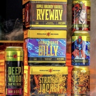 Revolution Rum VSOJ + mixed 4pk Straight Jacket x2, Gravedigger Billy, and Apple Brandy Ryeway