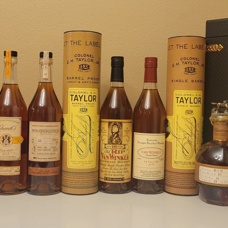 Old Fitzgerald  old label squat bottle